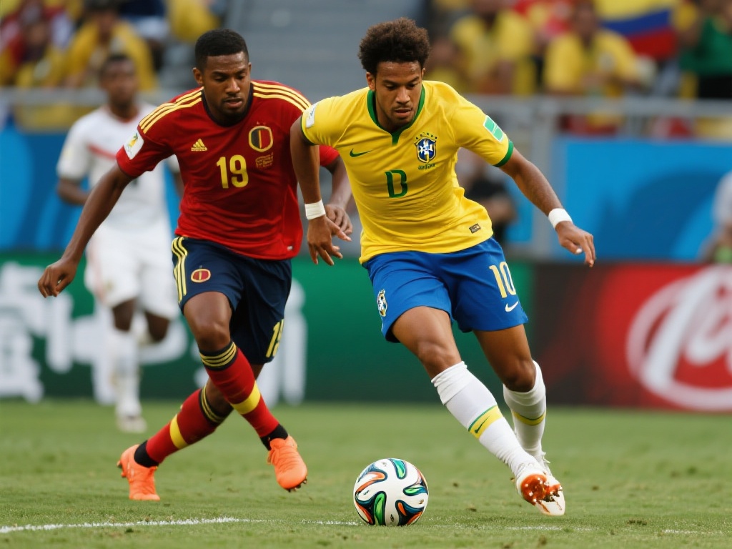 回顾历史交锋记录，巴西在对阵哥伦比亚时略