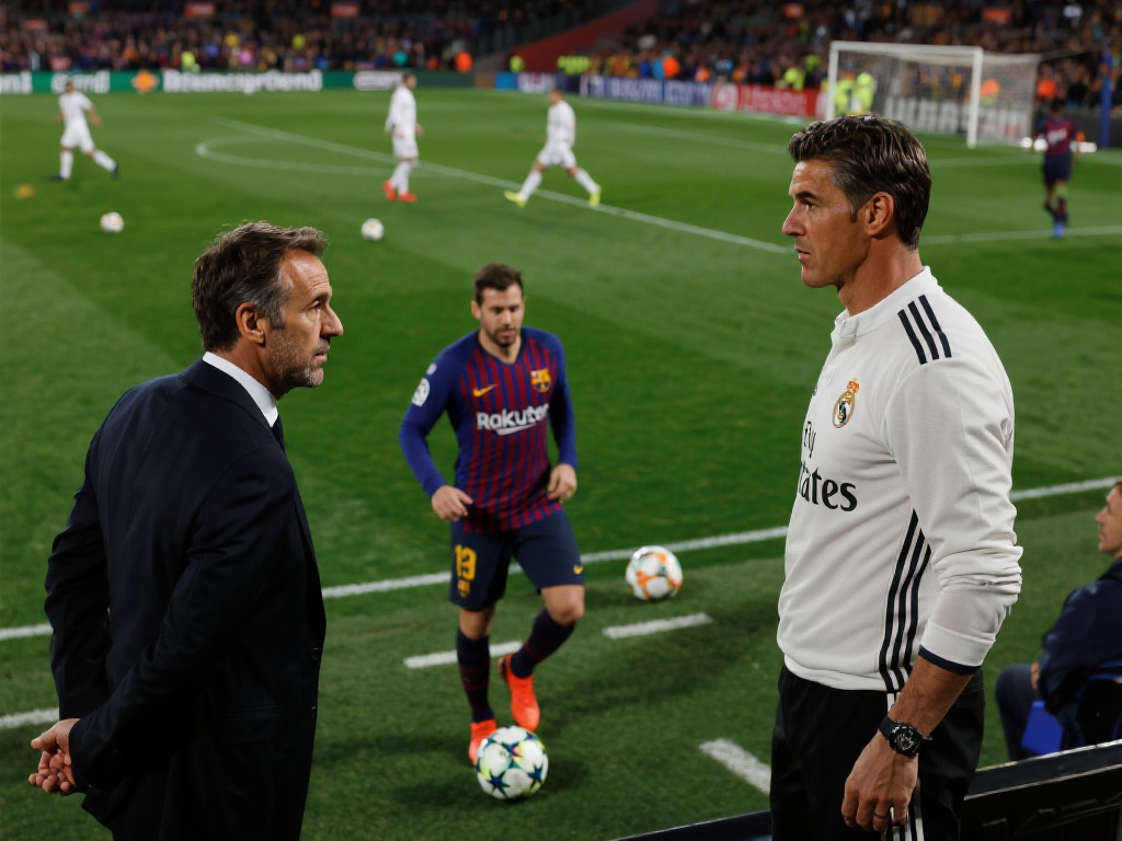 巴萨对阵皇马的西班牙德比即将上演,球迷翘首以待。 这不仅是球员的舞台,更是教练战术博弈的试