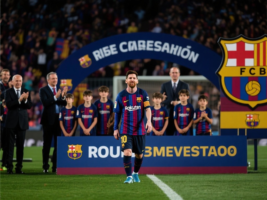 梅西荣耀时刻!巴萨计划新诺坎普揭幕致敬传奇球星 对于任何职业球员来说,一场致敬仪式无疑是